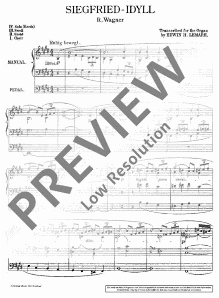 Siegfried-Idyll Organ scores gallery preview page 3