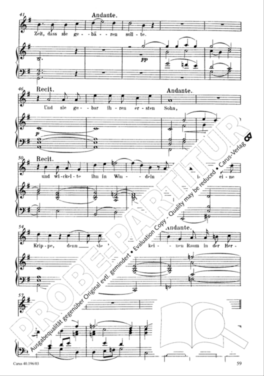 Die Geburt Christi SSA scores gallery preview page 60