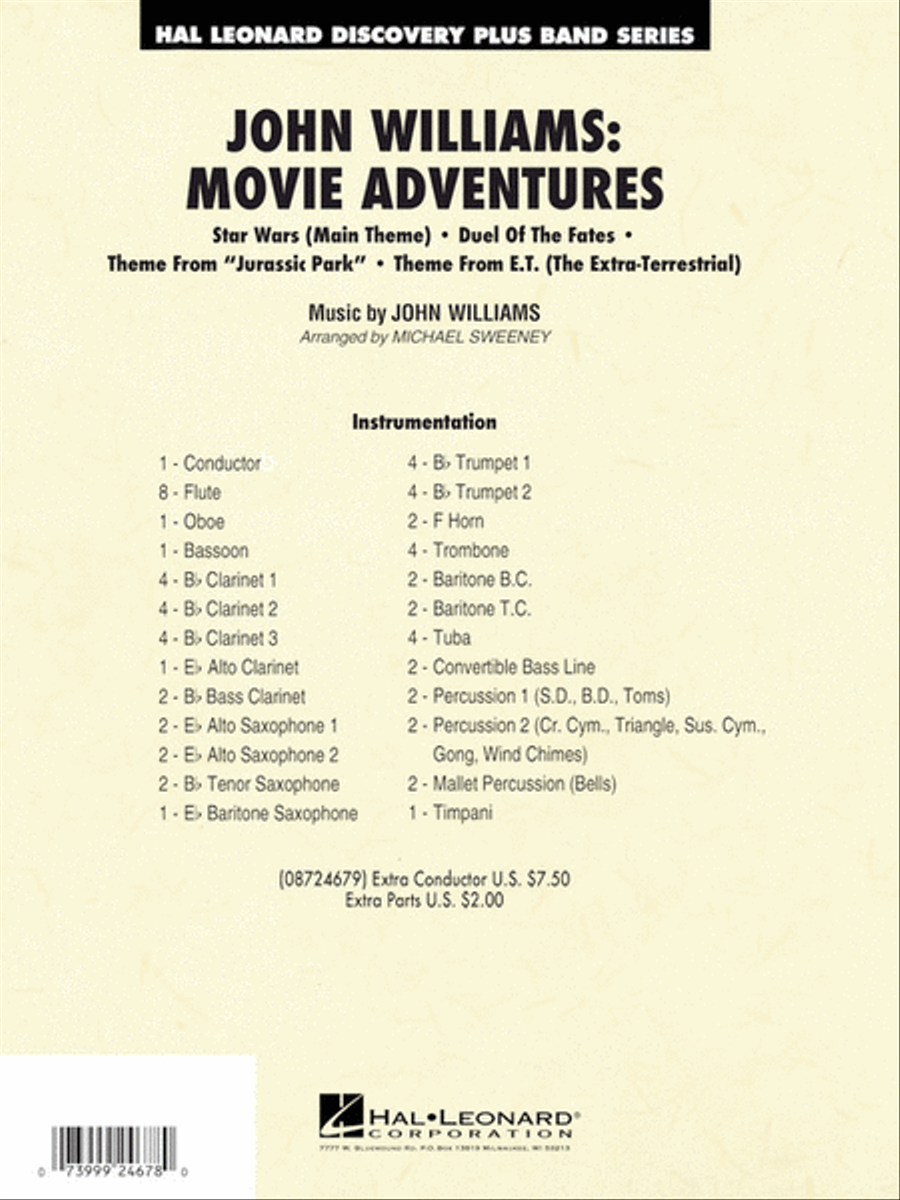 John Williams: Movie Adventures Concert Band scores gallery preview page 10