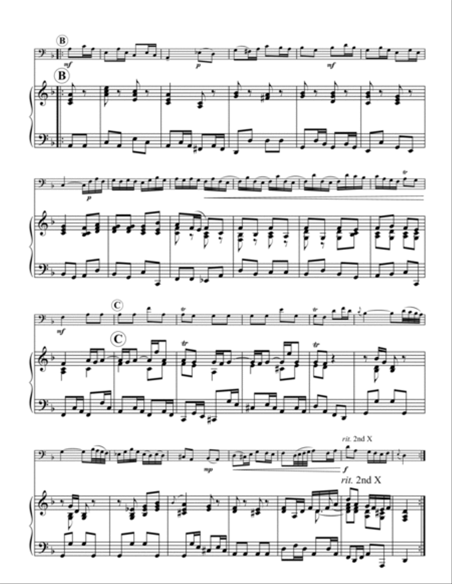 Badinerie Euphonium scores gallery preview page 2