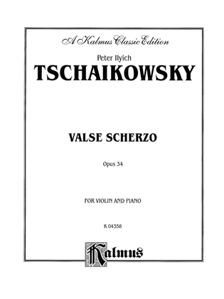 Book cover for Tchaikovsky: Valse Scherzo, Op. 34 (Urtext)