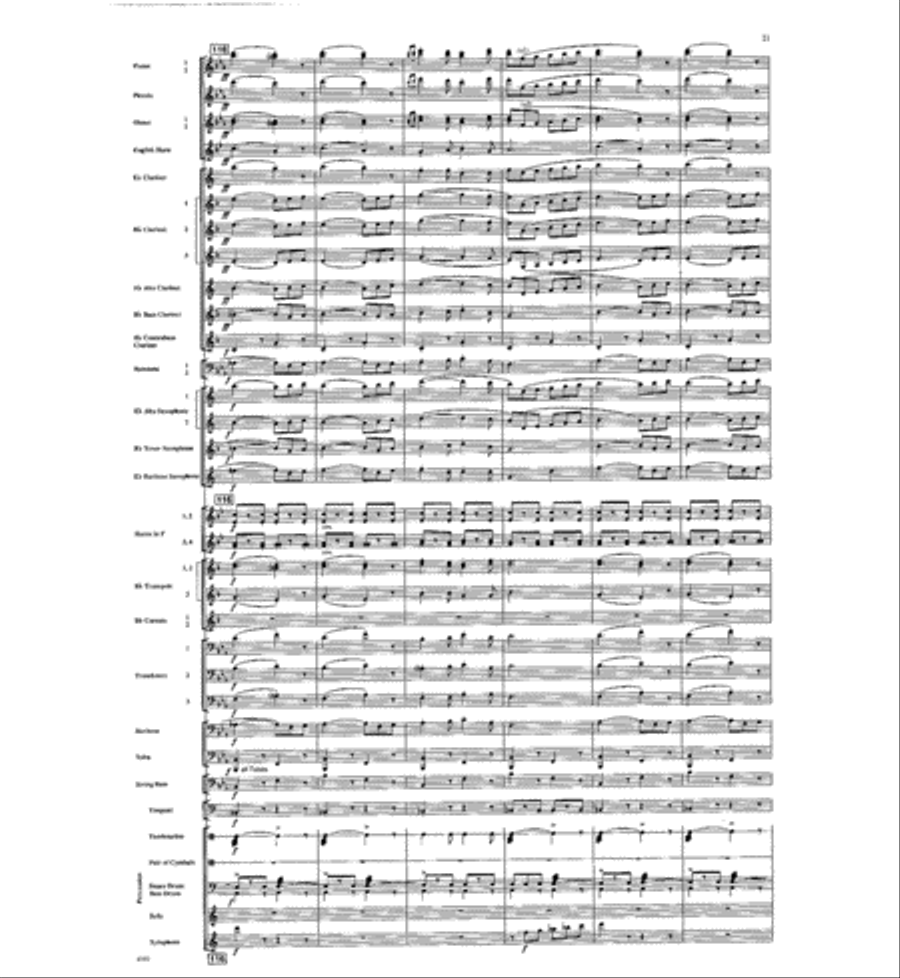 Funiculi, Funicula Concert Band scores gallery preview page 20