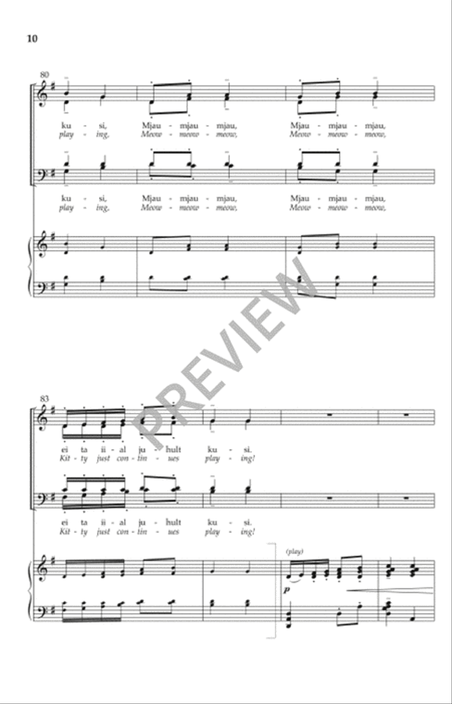 Little Tommy's Choir (Tooma Laulukoor) 4-Part scores gallery preview page 9