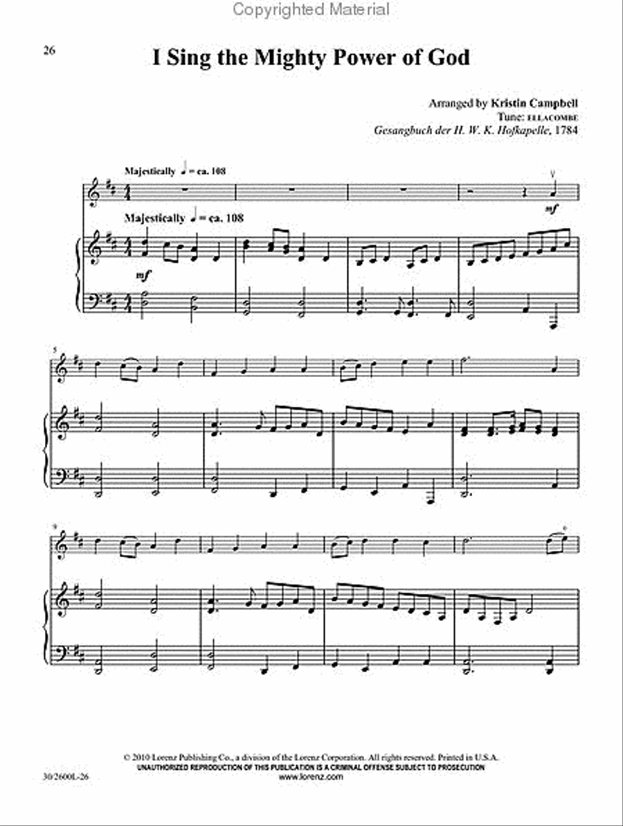 Worship the King Violin Solo scores gallery preview page 6