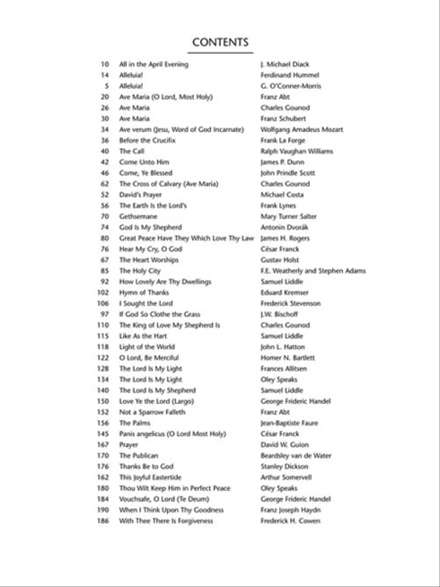 Sacred Solos for All Ages - High Voice High Voice scores gallery preview page 3