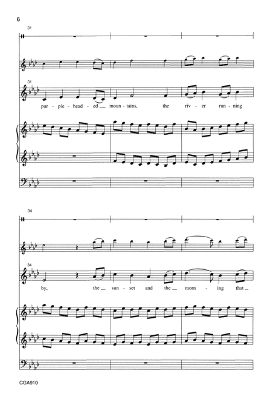 All Things Bright and Beautiful (arr. Ferguson) Choir scores gallery preview page 6