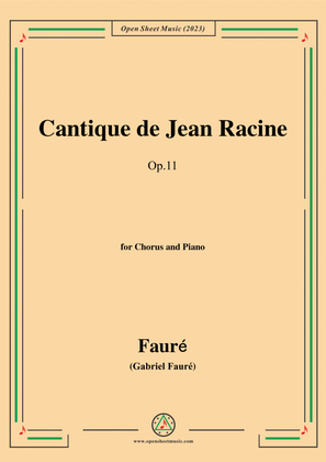 Fauré-Cantique de Jean Racine,Op.11