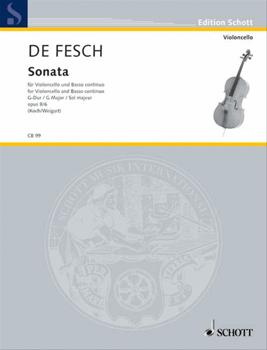Sonata Cello Solo scores gallery preview page 1