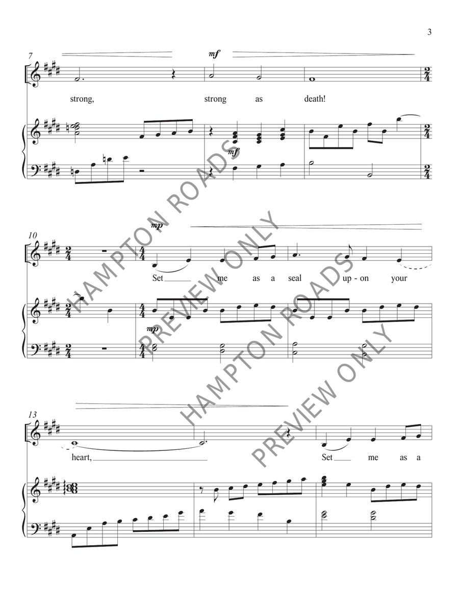 Set Me As a Seal (Medium Low) Voice Solo scores gallery preview page 4