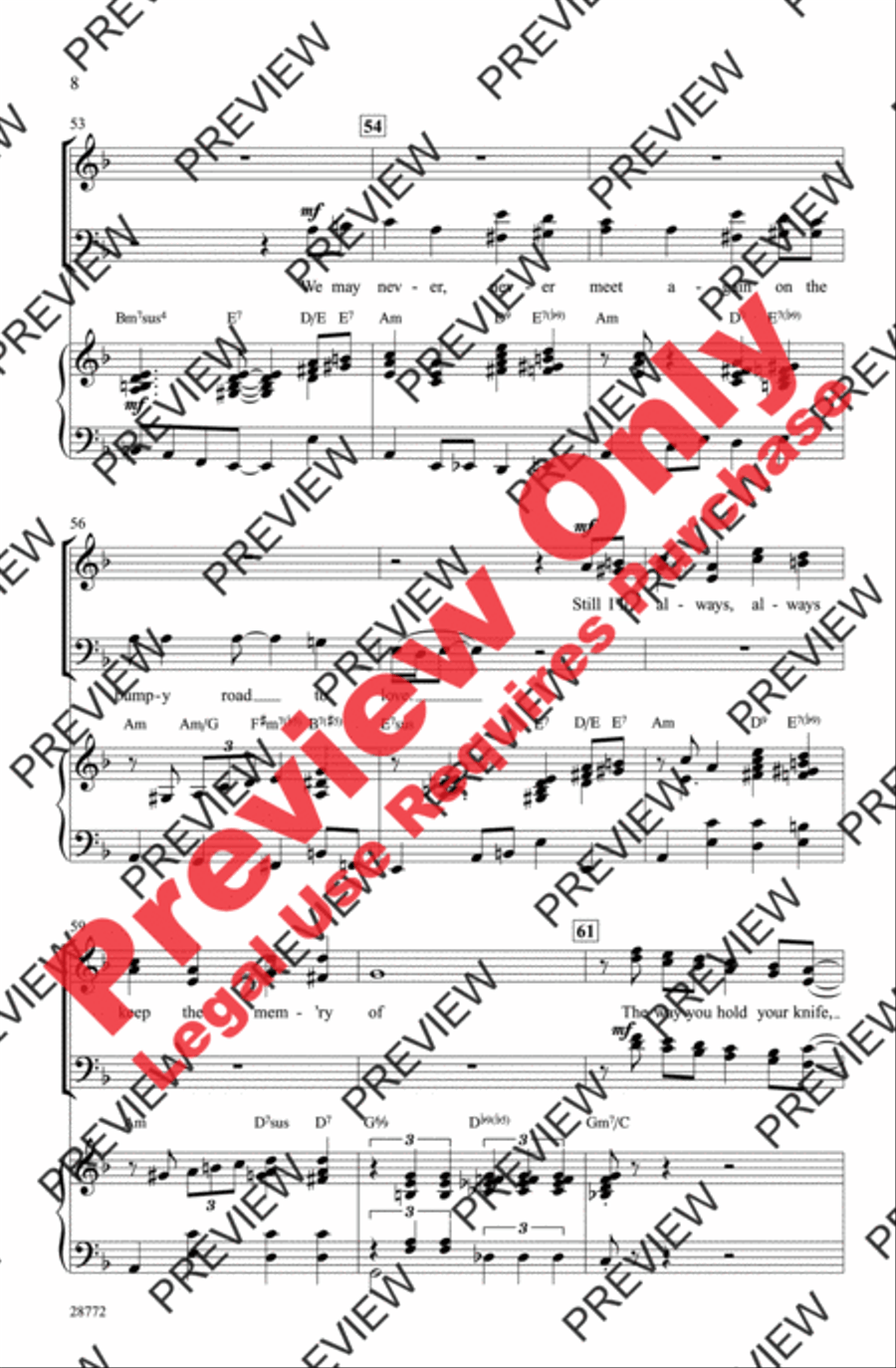 They Can't Take That Away from Me 4-Part scores gallery preview page 8