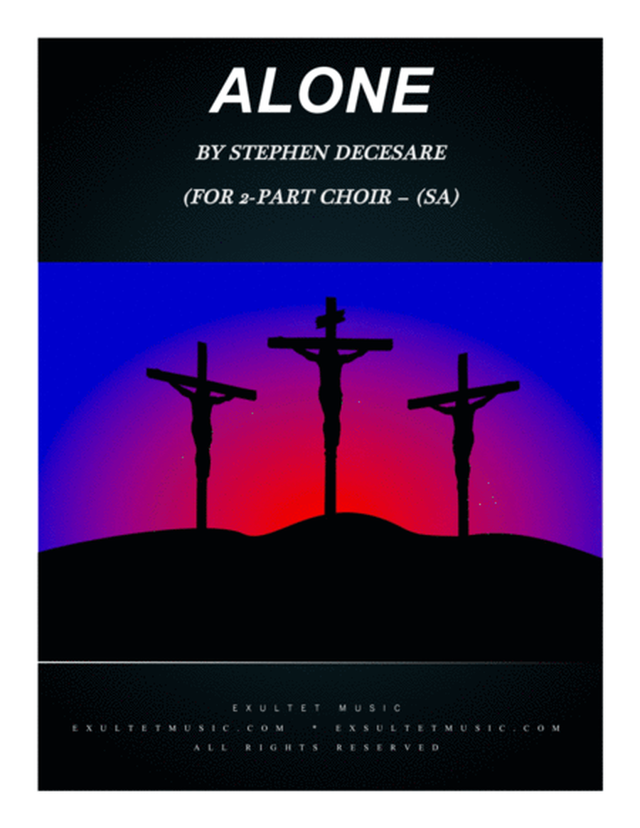 Alone (for 2-part choir - (SA) image number null
