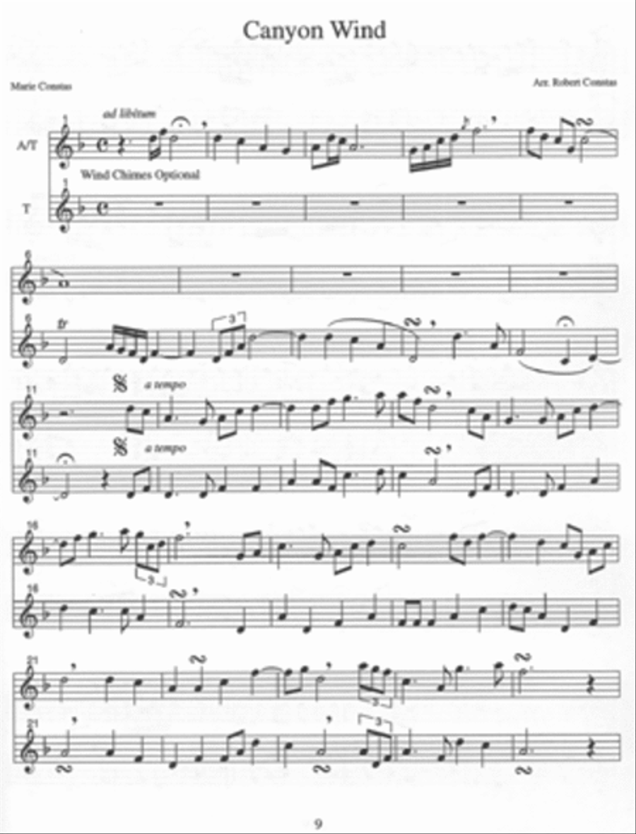 Native American Music for Recorder Recorder scores gallery preview page 4