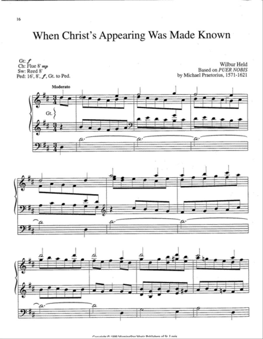 Six Hymn Settings for Epiphany Organ scores gallery preview page 3