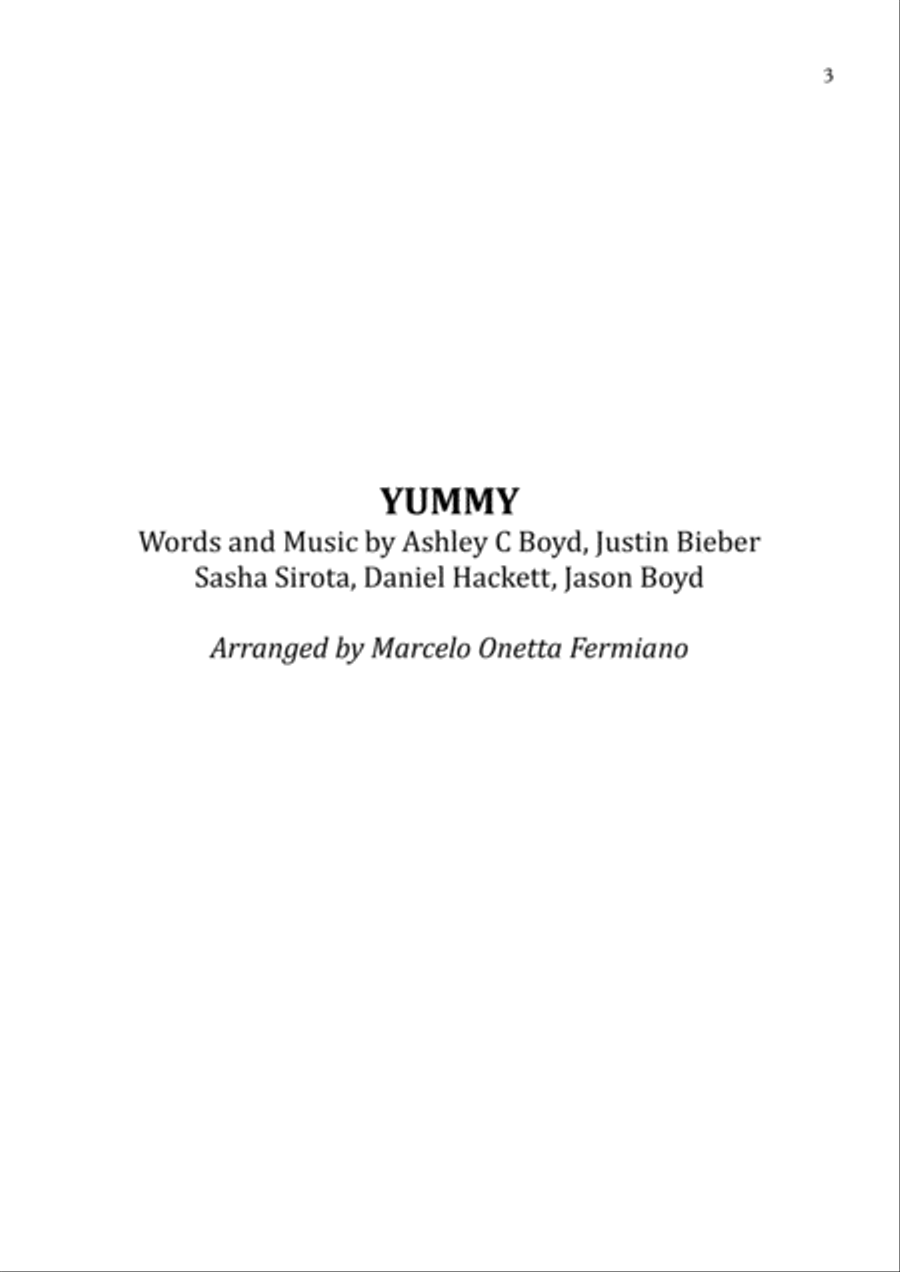 Yummy String Quartet scores gallery preview page 3