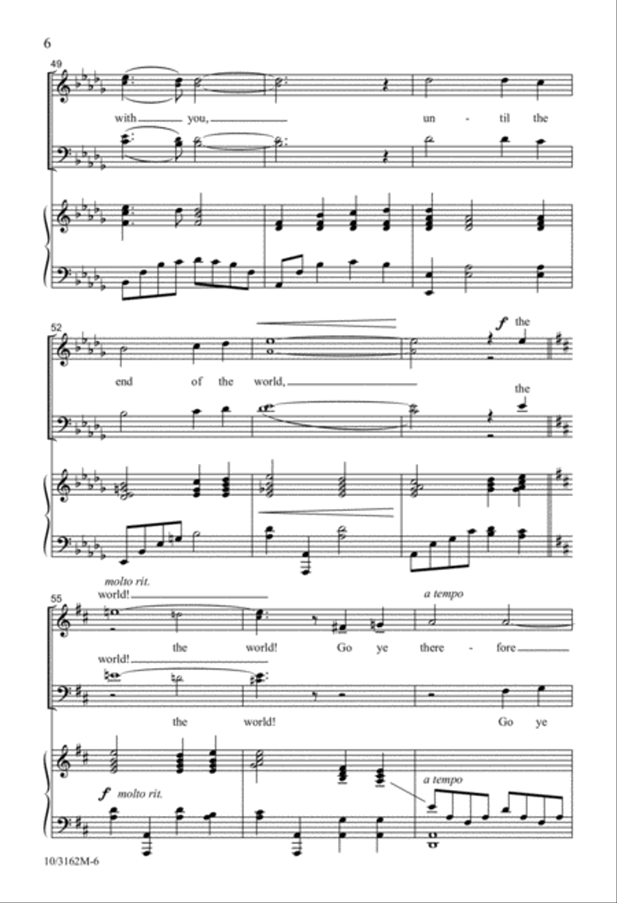 Go Ye, Therefore 2-Part scores gallery preview page 6