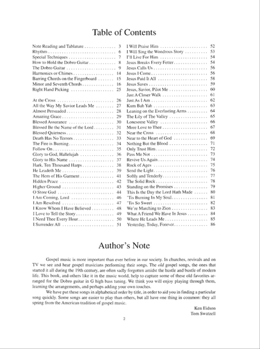 Gospel Dobro Gospel Dobro Dobro scores gallery preview page 8