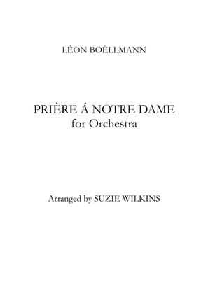 Book cover for Prière à Notre Dame for Orchestra