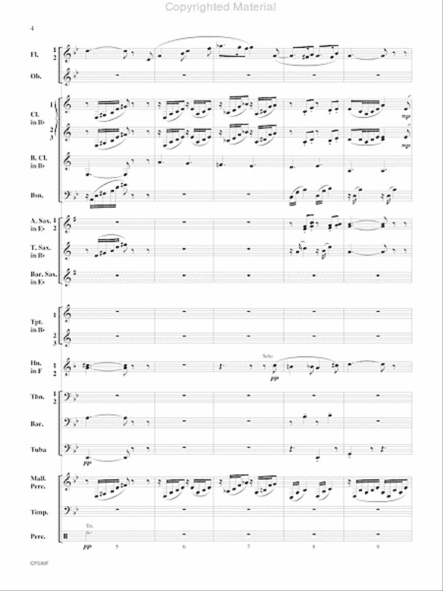 Sicilienne Sicilienne Concert Band scores gallery preview page 5