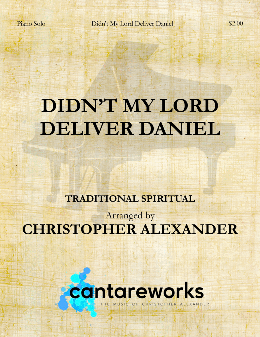 Didn't My Lord Deliver Daniel (piano solo) Piano Solo scores gallery preview page 1