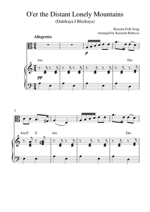 O'er the Distant Lonely Mountains (Dalekaya I Blezkaya) (viola solo and piano accompaniment)