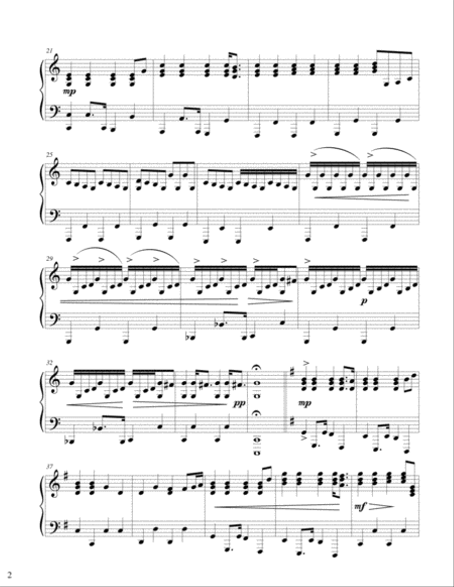 Hymn Piano Solo scores gallery preview page 2