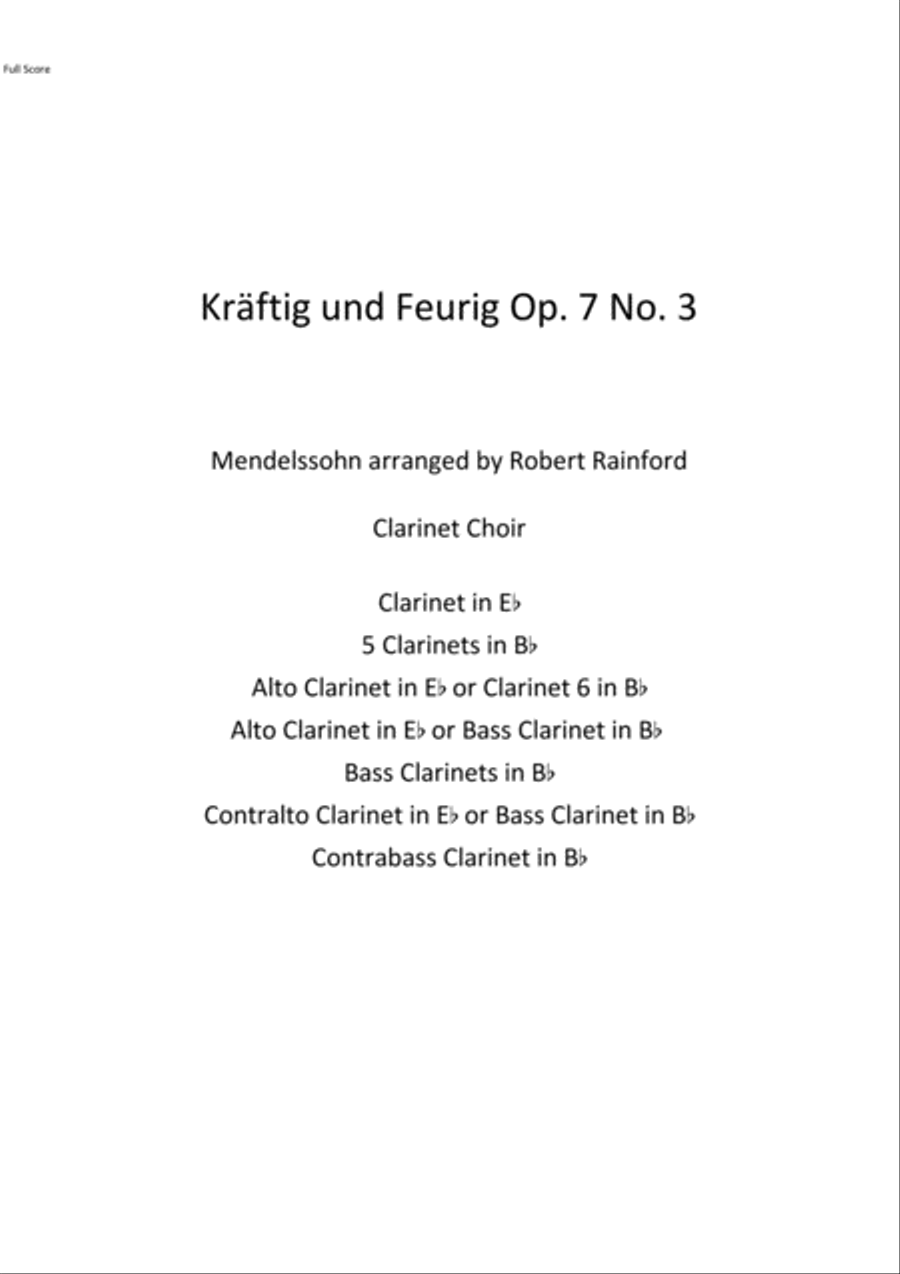 Kraftig und Feurig Set of Parts scores gallery preview page 1