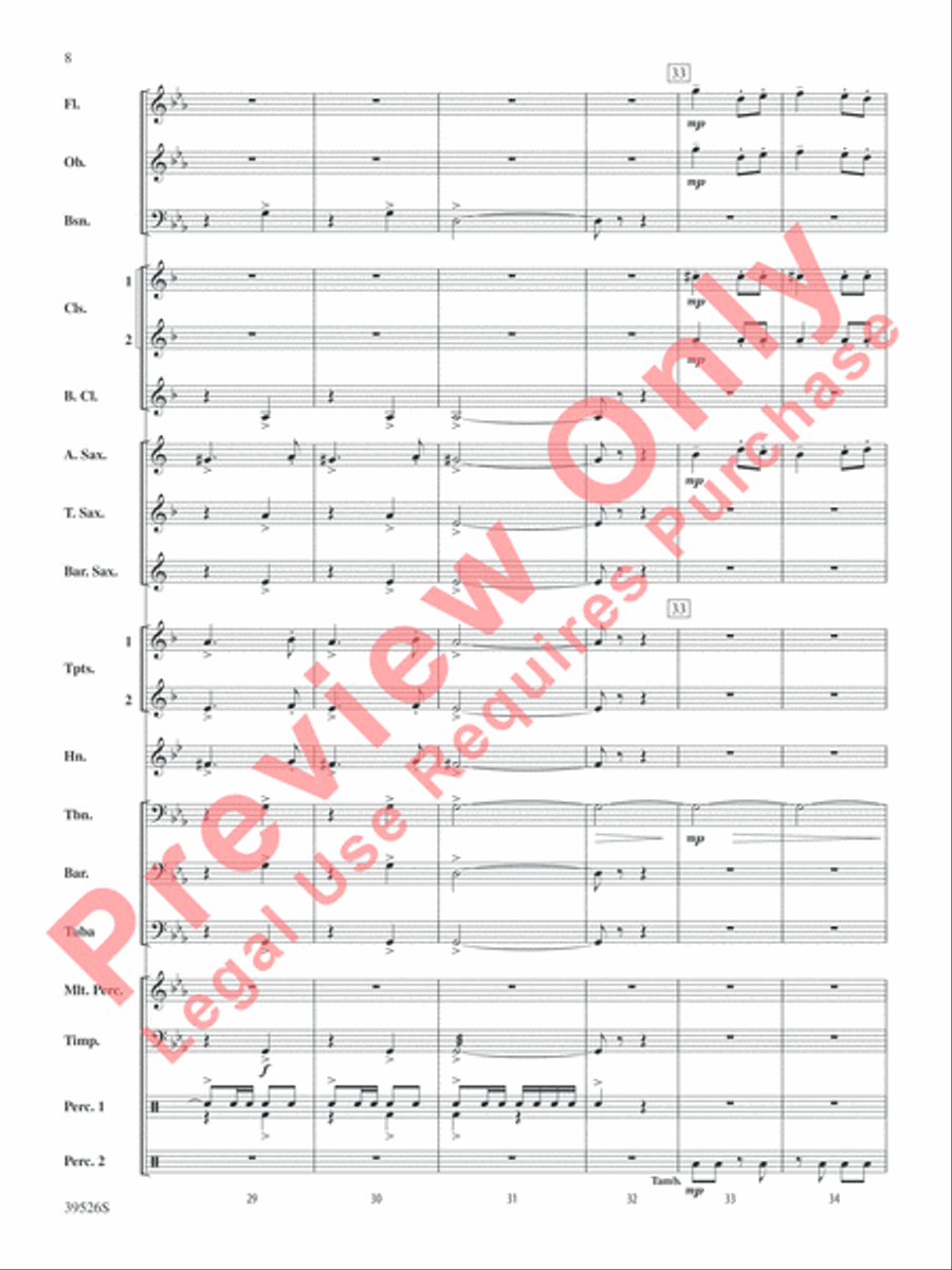 Korobushka Korobushka Concert Band scores gallery preview page 8