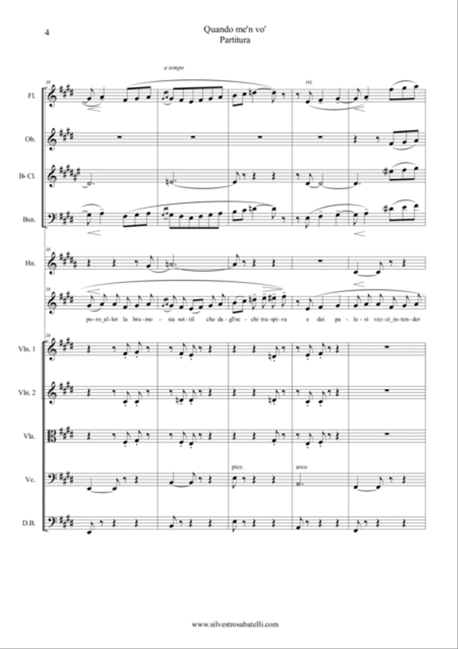 Quando m'en vo - La Bohème Large Ensemble scores gallery preview page 5