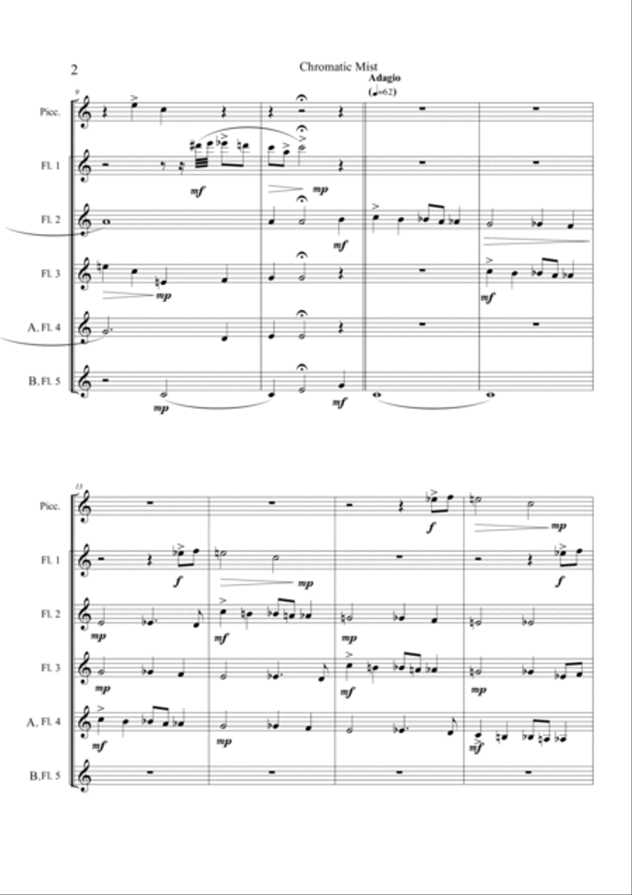 Chromatic Mist Small Ensemble scores gallery preview page 4