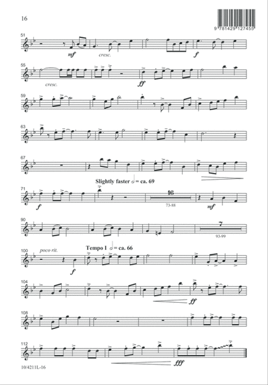 The Tomb Stands Open Wide 4-Part scores gallery preview page 16
