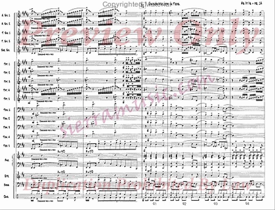 As It Is As It Is Jazz Ensemble scores gallery preview page 15