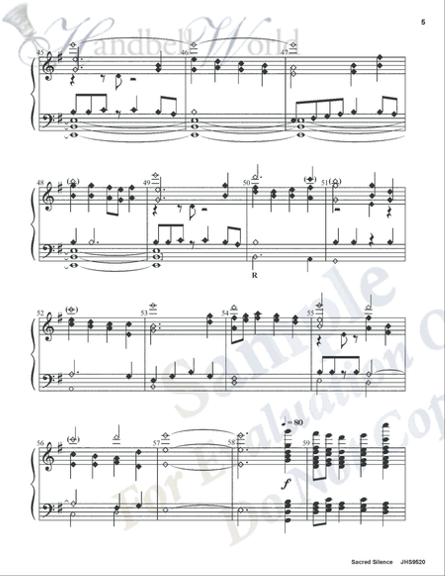 Sacred Silence Sacred Silence 5-Octaves scores gallery preview page 4