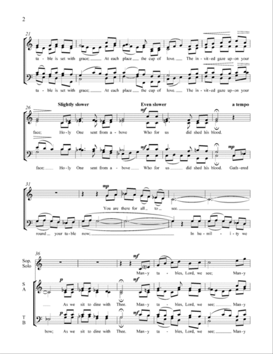 Many tables 4-Part scores gallery preview page 2