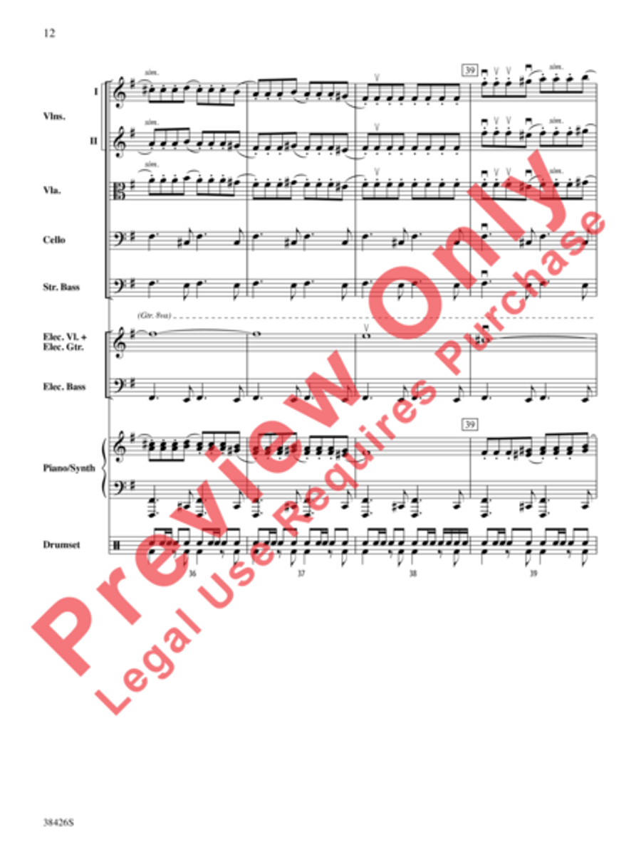 A Mad Russian's Christmas String Orchestra scores gallery preview page 13