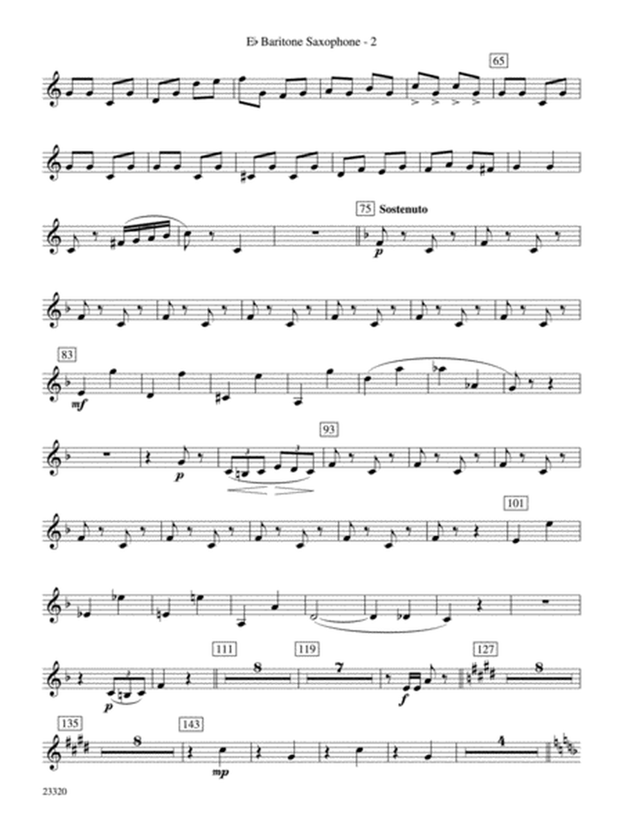 March and Cortege of Bacchus: E-flat Baritone Saxophone