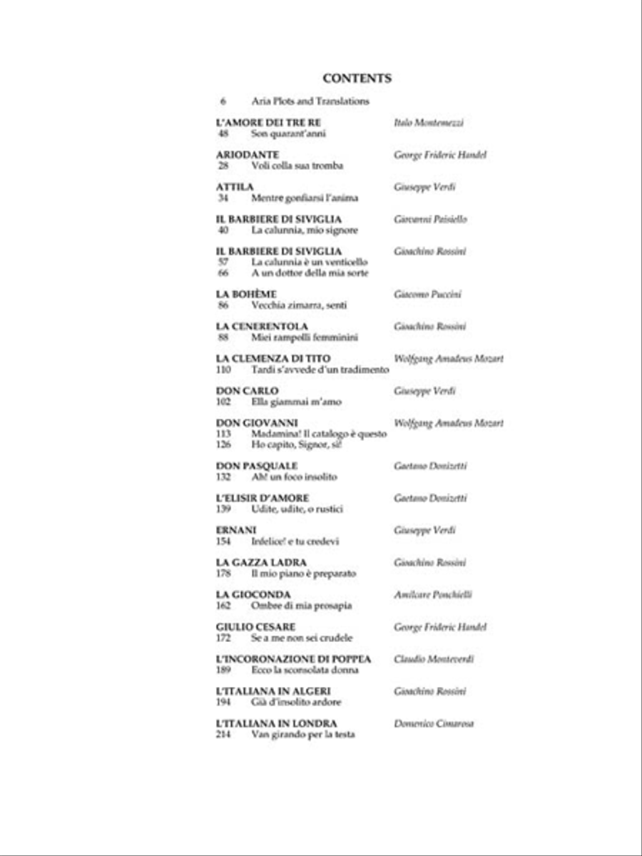 Anthology of Italian Opera Voice scores gallery preview page 2