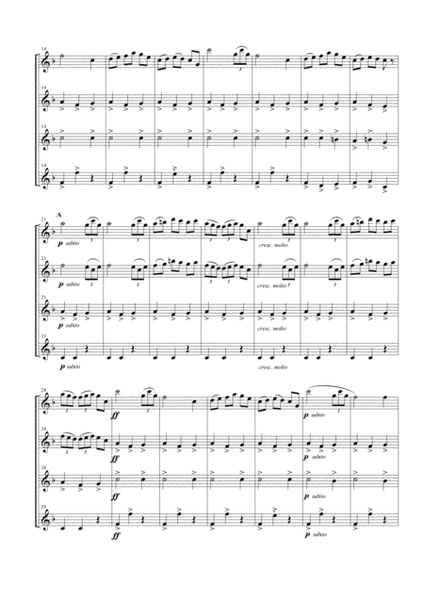 Carillon from "L'Arlesienne Suite No. 1" for Flute Quartet image number null