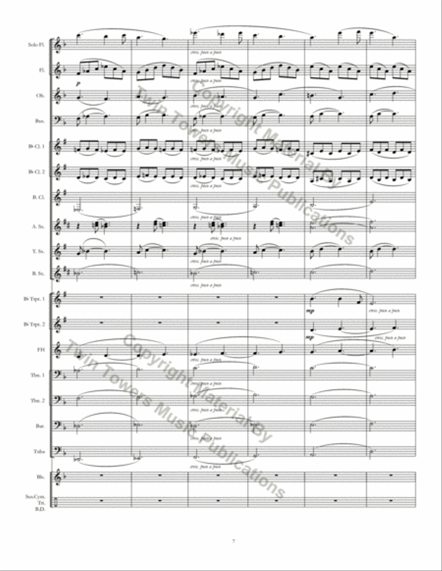 Pastorale Concert Band scores gallery preview page 8