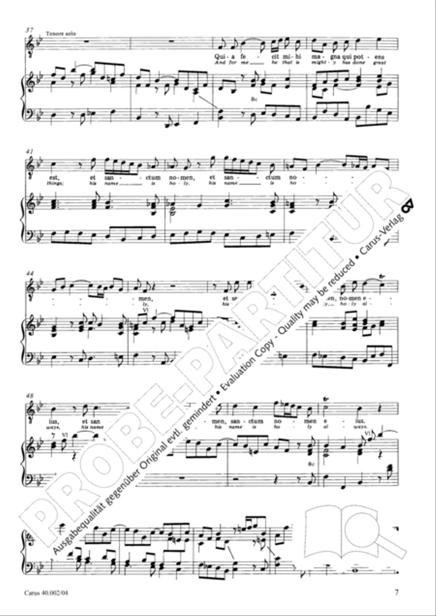 Magnificat Magnificat SA scores gallery preview page 8