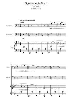 Gymnopedie No. 1 - Trombone Duet w/ Piano