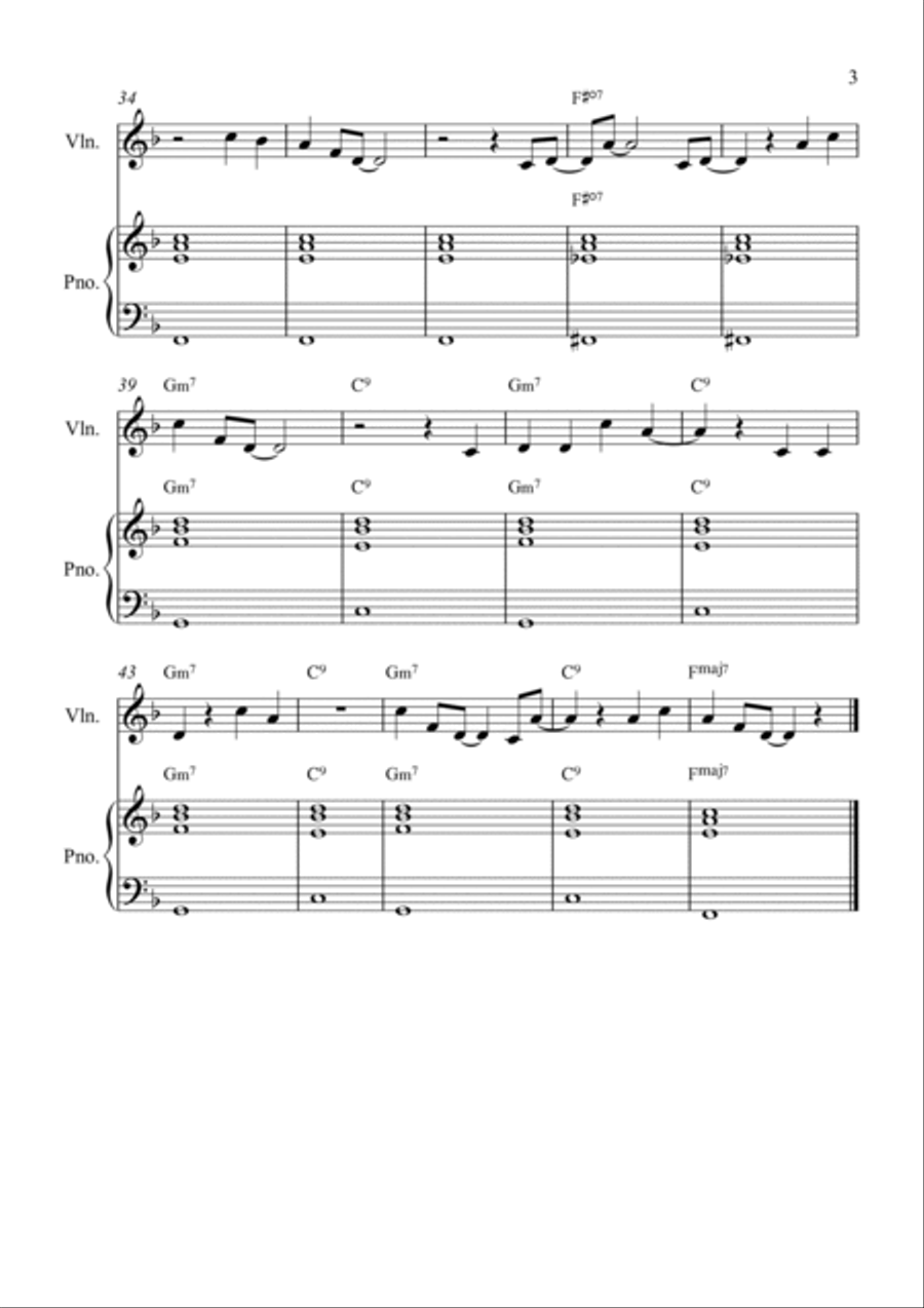 Castaways Castaways Violin Solo scores gallery preview page 3
