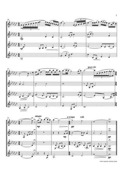 Shenandoah - Clarinet Quartet - lower image number null