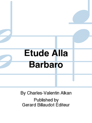 Book cover for Etude Alla Barbaro