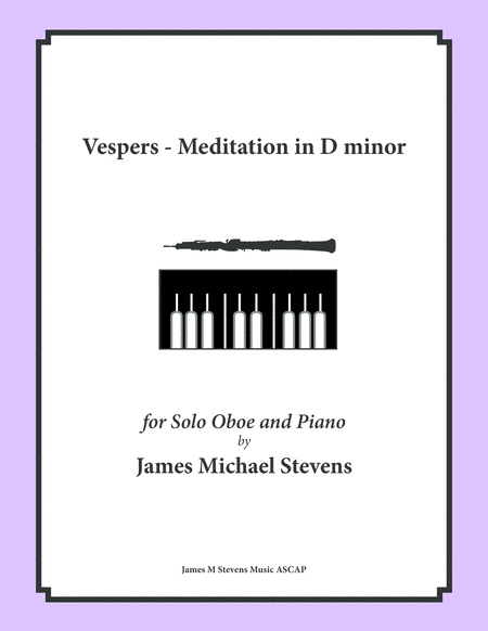 Vespers - Meditation in D minor - Oboe & Piano image number null