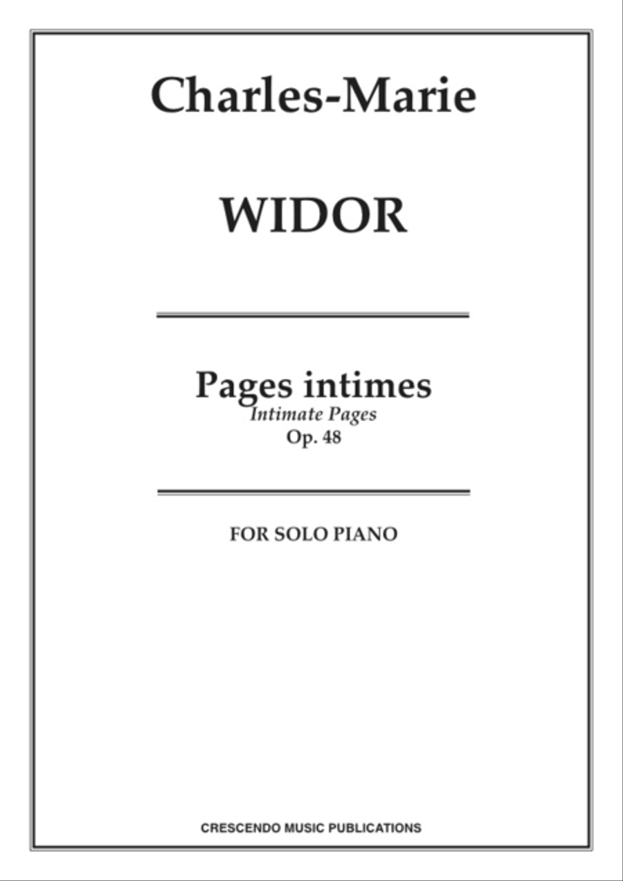 Pages intimes, Op. 48 Piano Solo scores gallery preview page 1