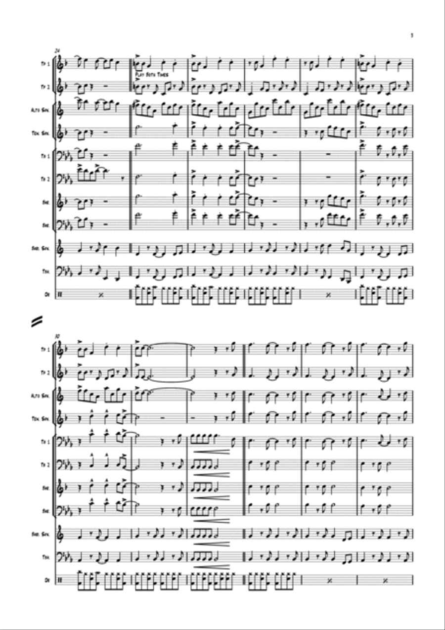 Sweet Child O' Mine Sweet Child O' Mine Tenor Saxophone scores gallery preview page 4