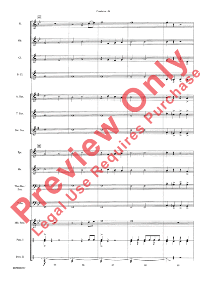 Spectrum Concert Band scores gallery preview page 17