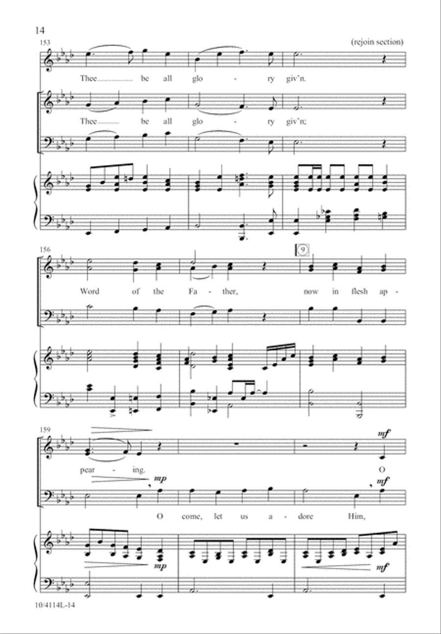 Christmas Day in the Morning 3-Part scores gallery preview page 14