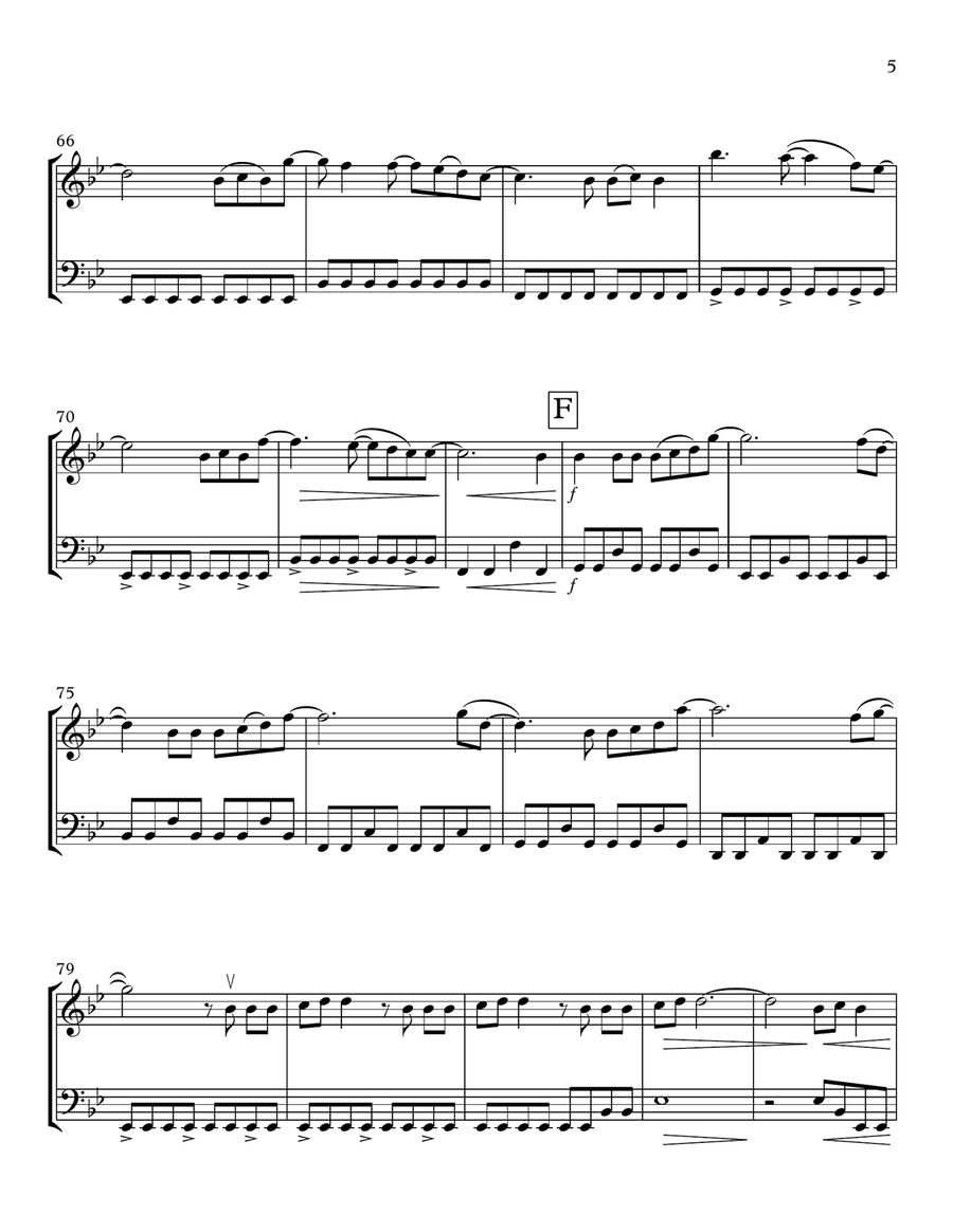 Rewrite The Stars String Duet scores gallery preview page 5