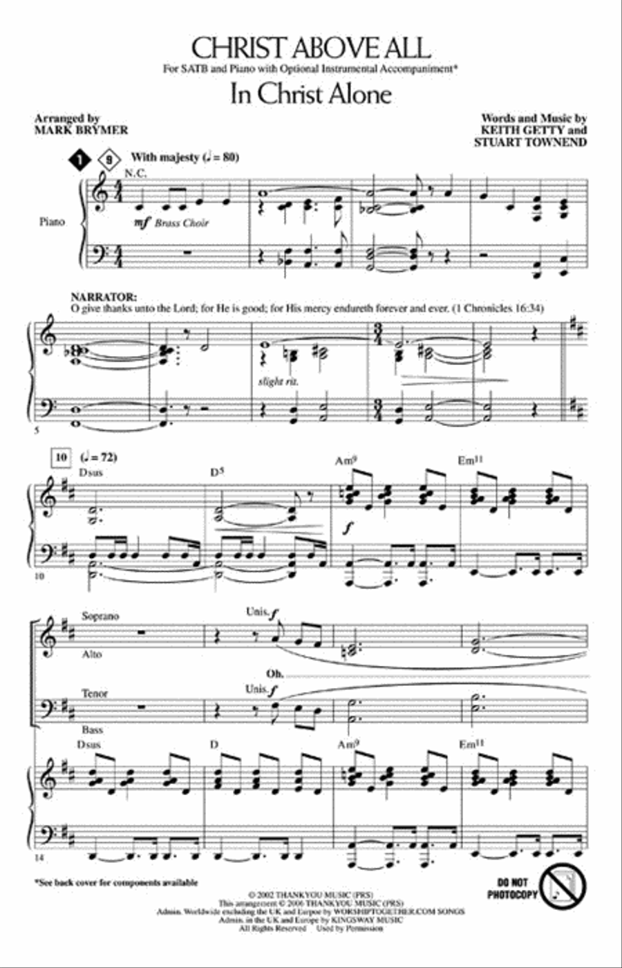 Christ Above All 4-Part scores gallery preview page 2